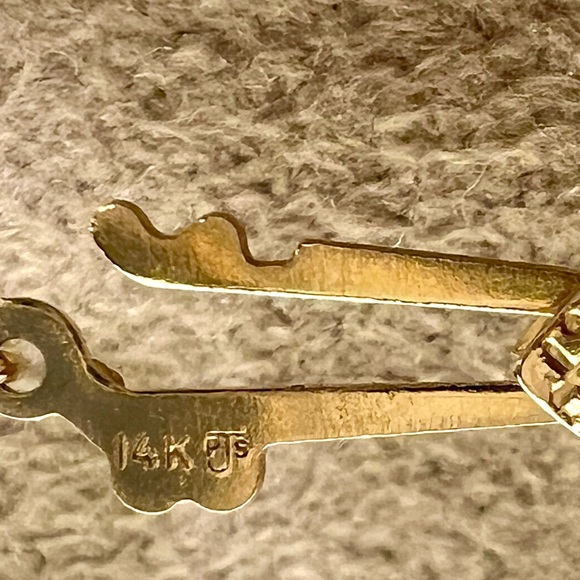 Elegant vintage Tiger’s Eye Necklace, graduated beads, signed by pjs, 14k, 18”. - Picture 9 of 10